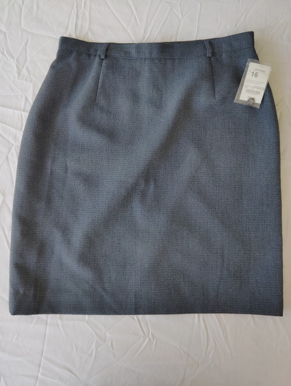 Worthington Pencil Skirt in Charcoal Blue-Gray 16